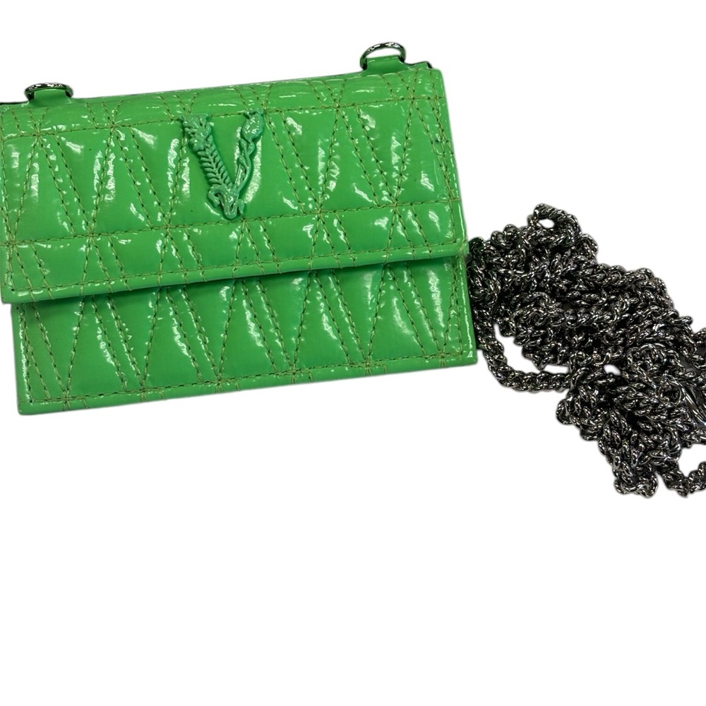 Green Quilted Chain Bag